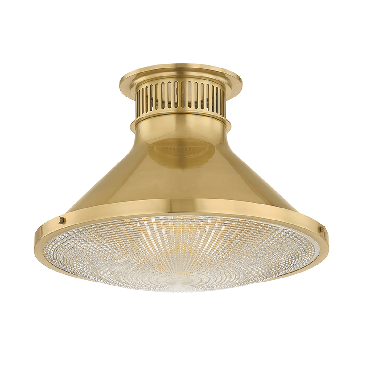 Hudson Valley Lighting Highclere AGED BRASS 17.75W x 12.25H Flush Mount