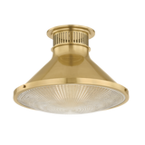 Hudson Valley Lighting Highclere AGED BRASS 17.75W x 12.25H Flush Mount