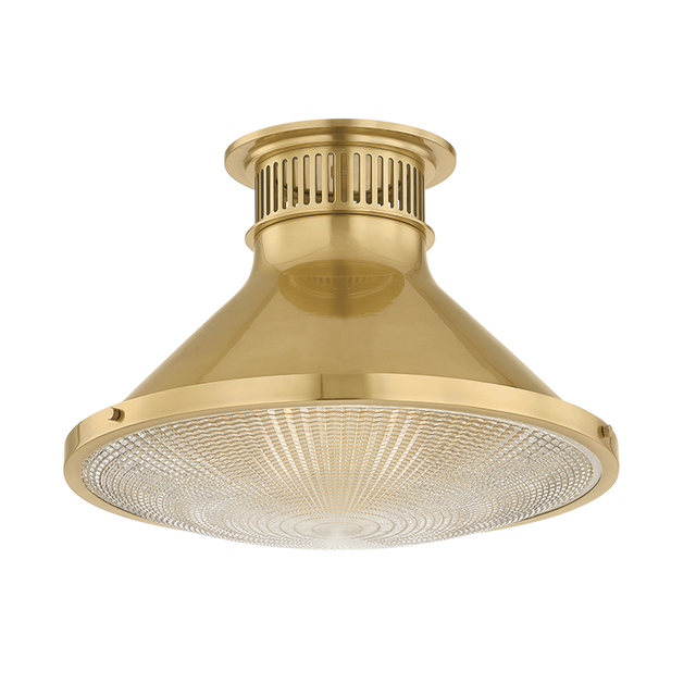Hudson Valley Lighting Highclere AGED BRASS 17.75W x 12.25H Flush Mount