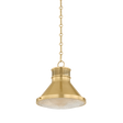 Hudson Valley Lighting Highclere AGED BRASS 12.75W x 12H Pendant