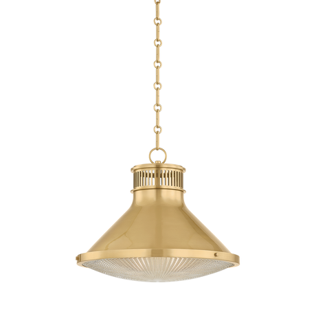 Hudson Valley Lighting Highclere AGED BRASS 17.75W x 14.5H Pendant