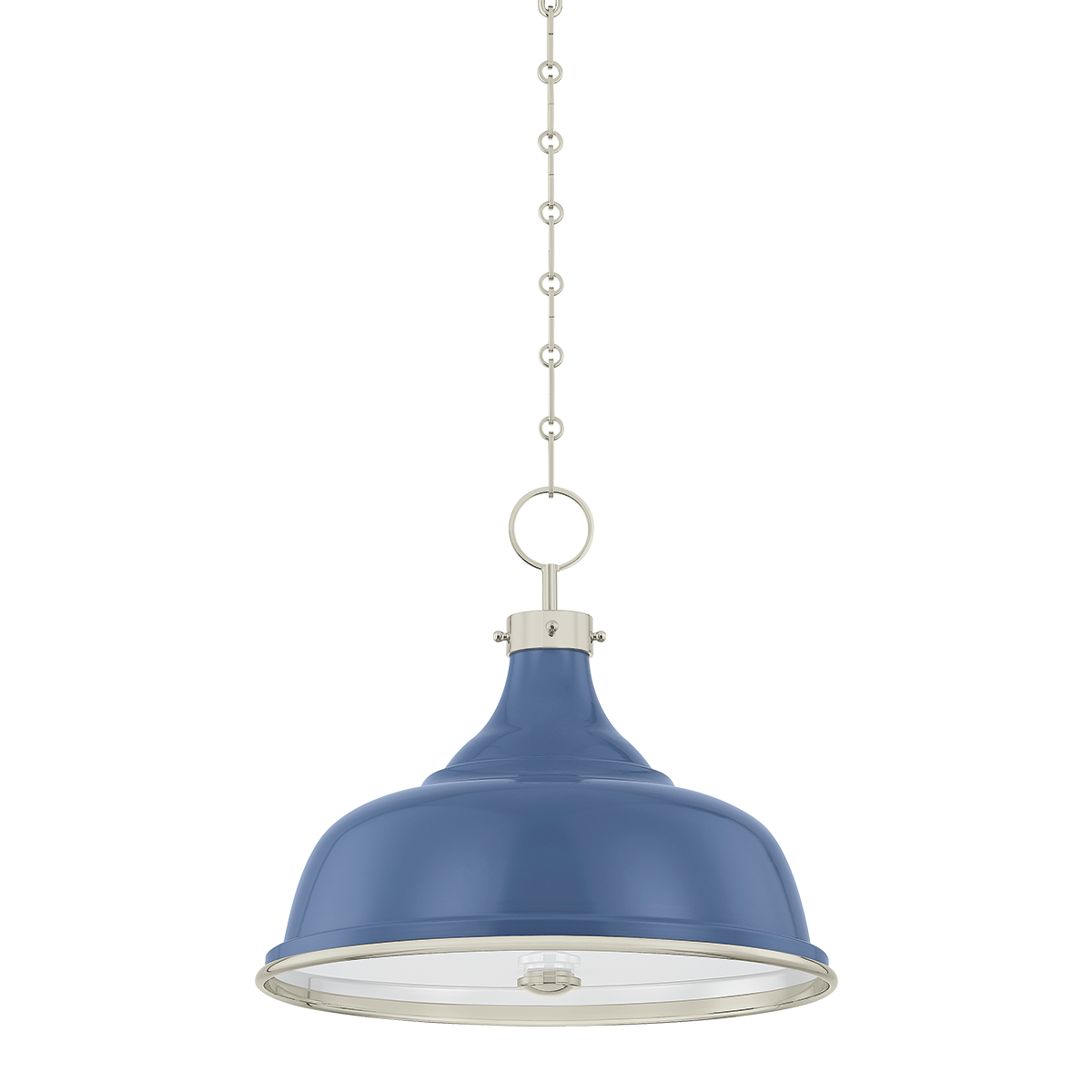 Hudson Valley Lighting Painted No. 1 POLISHED NICKEL/SOFT FRENCH BLUE 18.25W x 16H Pendant