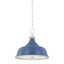 Hudson Valley Lighting Painted No. 1 POLISHED NICKEL/SOFT FRENCH BLUE 18.25W x 16H Pendant