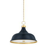 Hudson Valley Lighting Painted No. 1 AGED BRASS/DISTRESSED BRONZE 23.5W x 18.75H Pendant