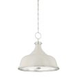 Hudson Valley Lighting Painted No. 1 POLISHED NICKEL/OFF-WHITE 18.25W x 16H Pendant