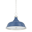 Hudson Valley Lighting Painted No. 1 POLISHED NICKEL/SOFT FRENCH BLUE 23.5W x 18.75H Pendant