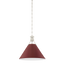 Hudson Valley Lighting Painted No. 2 POLISHED NICKEL/SOFT CRIMSON 16W x 14.75H Pendant