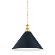 Hudson Valley Lighting Painted No. 2 AGED BRASS/DISTRESSED BRONZE 21W x 17.5H Pendant