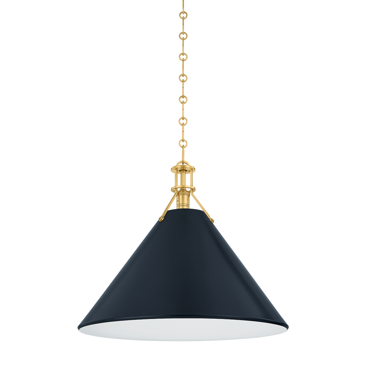 Hudson Valley Lighting Painted No. 2 AGED BRASS/DISTRESSED BRONZE 21W x 17.5H Pendant