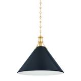 Hudson Valley Lighting Painted No. 2 AGED BRASS/DISTRESSED BRONZE 21W x 17.5H Pendant