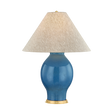 Hudson Valley Lighting Westhorpe AGED BRASS/CERAMIC FRENCH BLUE 21.5W x 28.5H Table Lamp