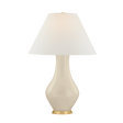 Hudson Valley Lighting Hanslope AGED BRASS/CERAMIC FRENCH MUSLIN 21.5W x 31.75H Table Lamp