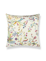 Scalamandre Enchanted Meadow 22 X 22 - Aqua Decorative Pillow