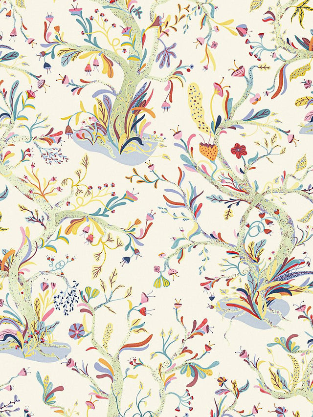 Hinson Enchanted Meadow Sage Fabric