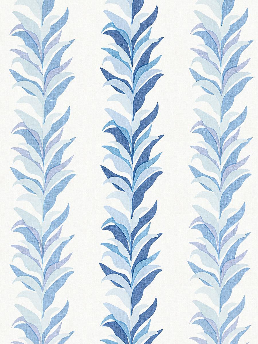 Hinson Chira Island Print Blue Marine Fabric