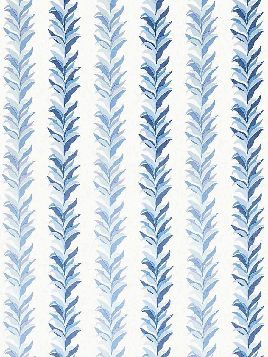 Hinson Chira Island Print Blue Marine Fabric
