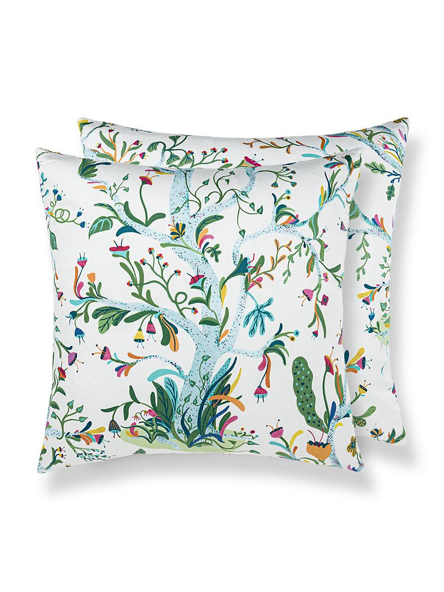 Scalamandre Enchanted Meadow 22 X 22 - Sage Decorative Pillow