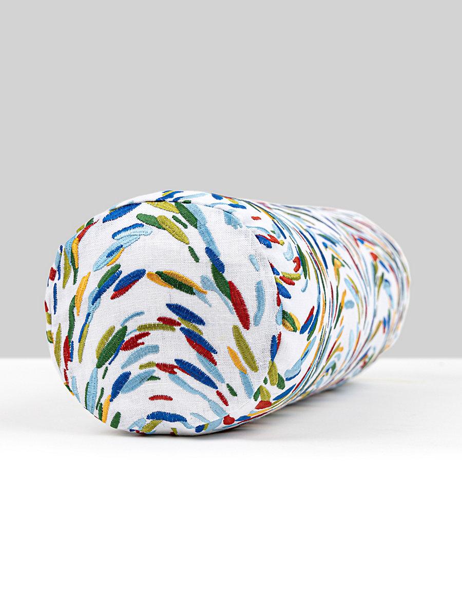 Scalamandre Fountain Embroidery 21 X 7 - Tropicalblue Decorative Pillow