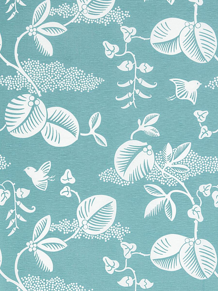 Hinson Pepper Turquoise Fabric