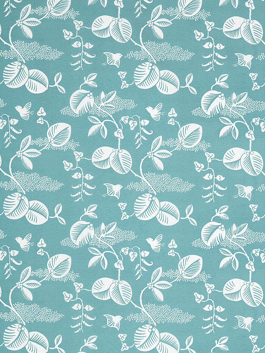 Hinson Pepper Turquoise Fabric