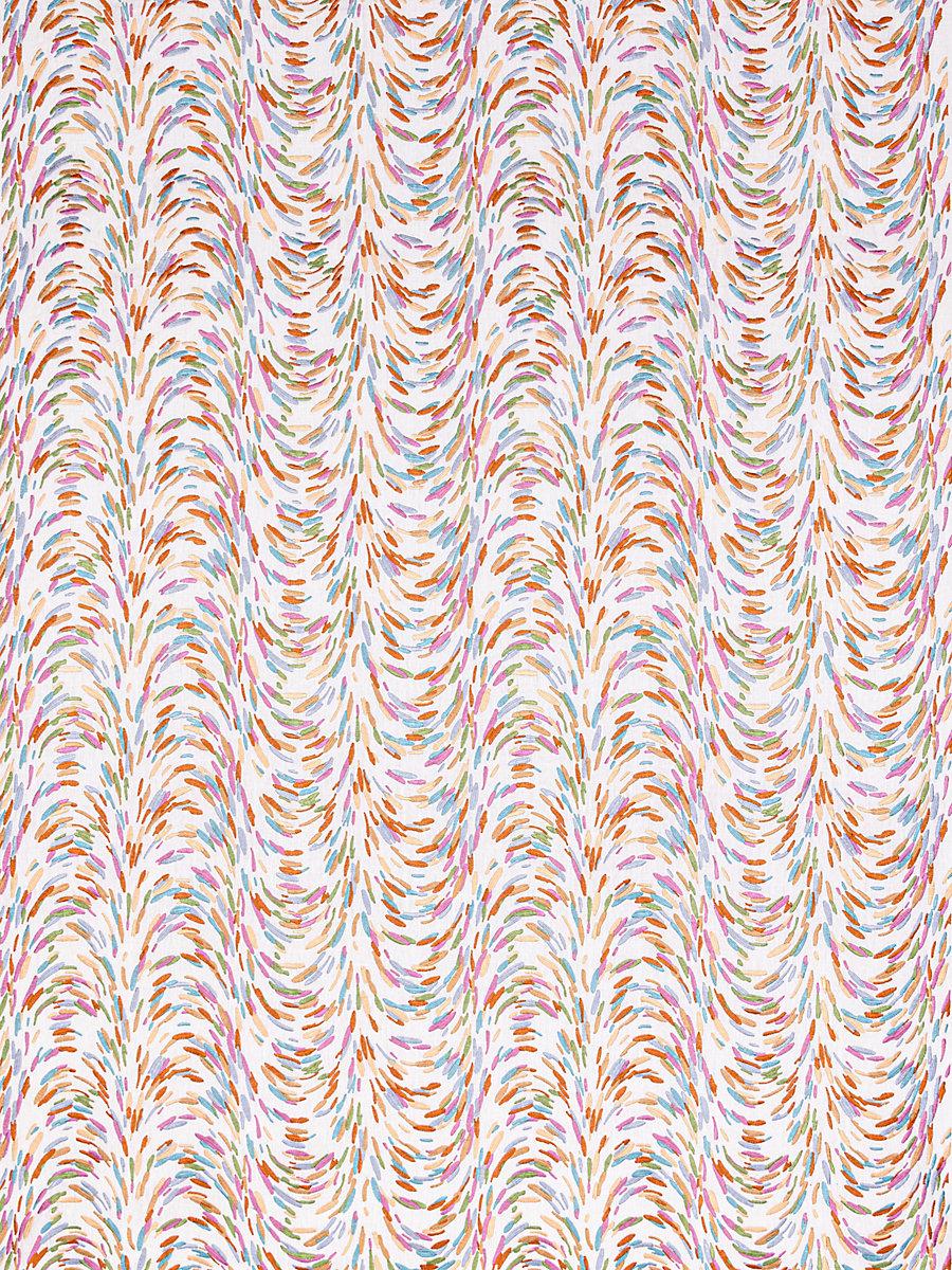 Hinson Fountain Embroidery Peach Fabric