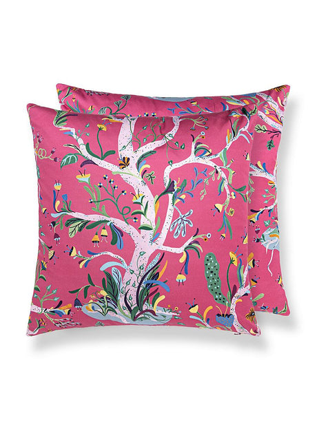 Scalamandre Enchanted Meadow 22 X 22 - Peony Decorative Pillow