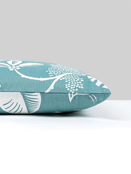 Scalamandre Pepper 22 X 22 - Turquoise Decorative Pillow