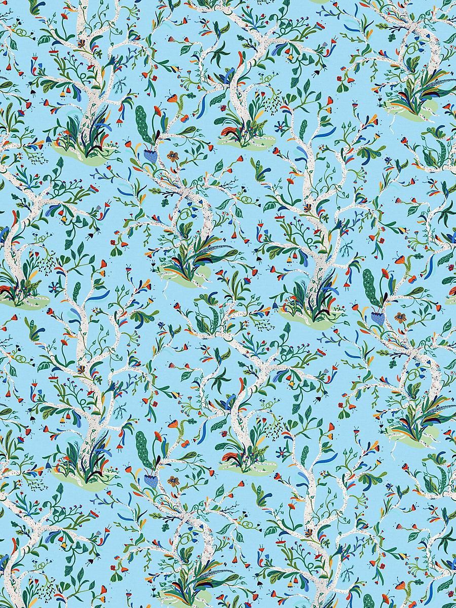 Hinson Enchanted Meadow Sky Fabric