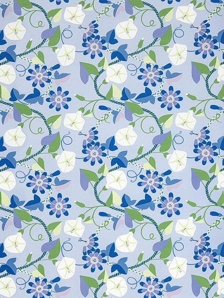Hinson Morning Glory Cornflower Fabric