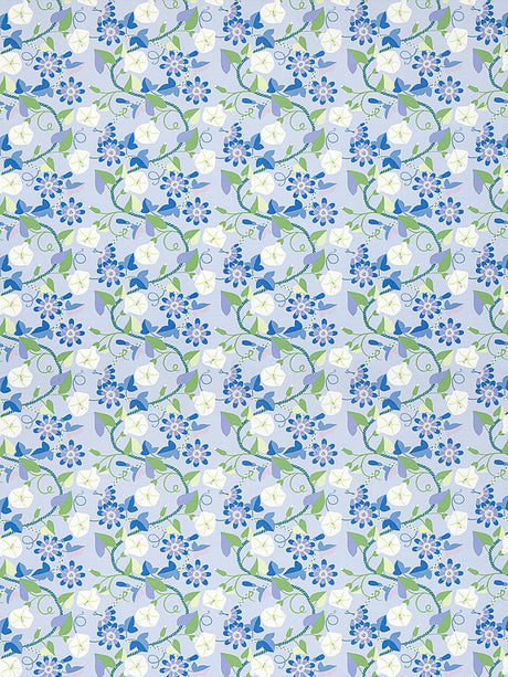Hinson Morning Glory Cornflower Fabric