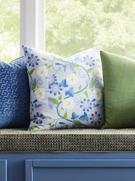 Hinson Morning Glory Cornflower Fabric