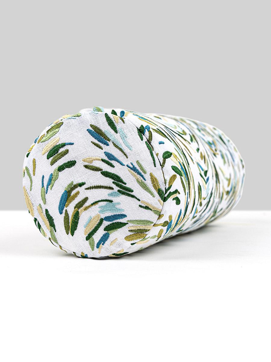 Scalamandre Fountain Embroidery 21 X 7 - Leaf Decorative Pillow