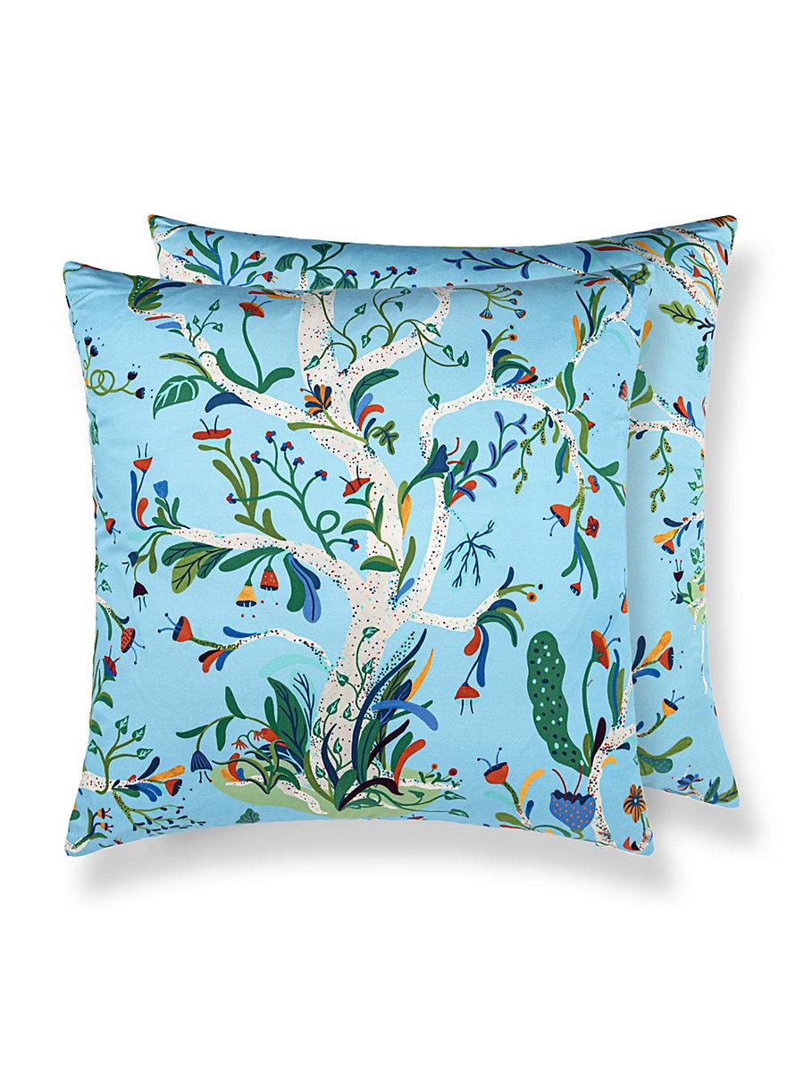 Scalamandre Enchanted Meadow 22 X 22 - Sky Decorative Pillow