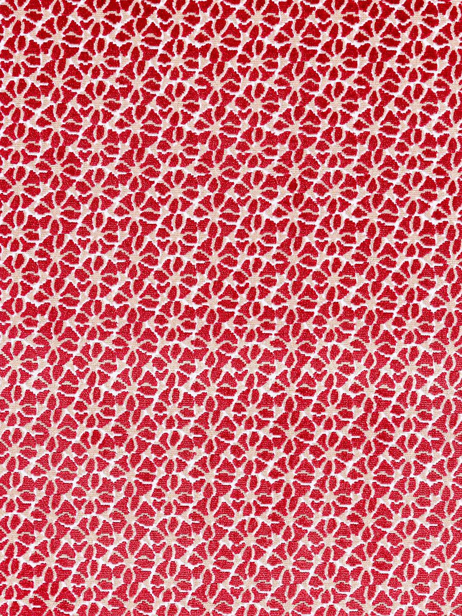 Hinson Petal Velvet Red Fabric