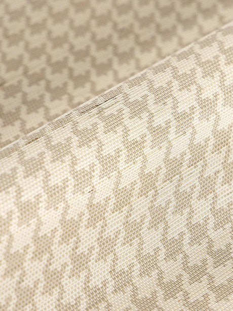 Hinson Houndstooth Sisal Dune Wallpaper
