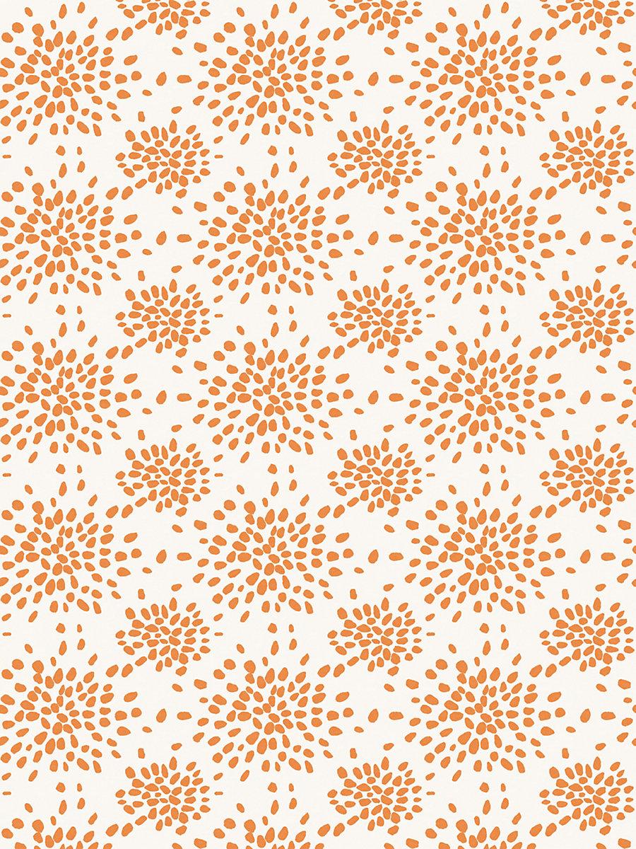 Hinson Fireworks Tangerine Wallpaper