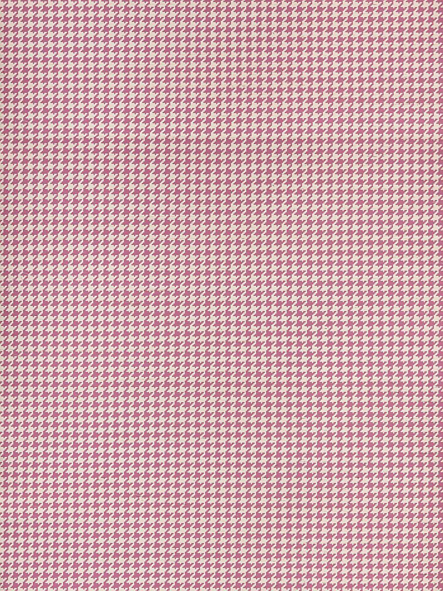 Hinson Houndstooth Sisal Raspberry Wallpaper