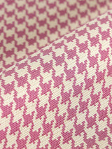 Hinson Houndstooth Sisal Raspberry Wallpaper