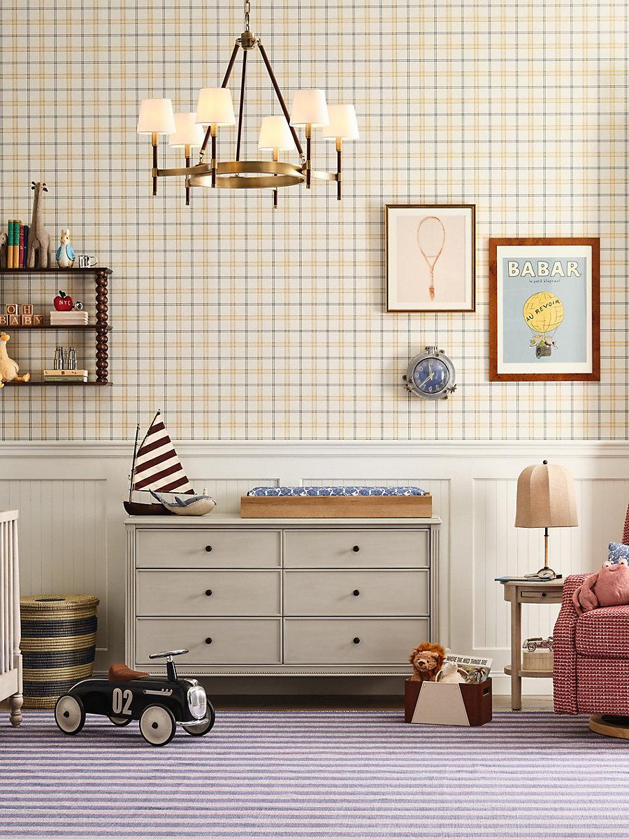 Hinson Ezra Plaid Sun And Sea Wallpaper