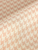 Hinson Houndstooth Sisal Peach Wallpaper