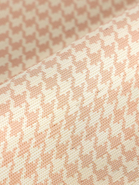 Hinson Houndstooth Sisal Peach Wallpaper
