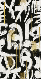 MindTheGap GESTURAL ABSTRACTION Anthracite THE ART OF ABSTRACT Wallpaper