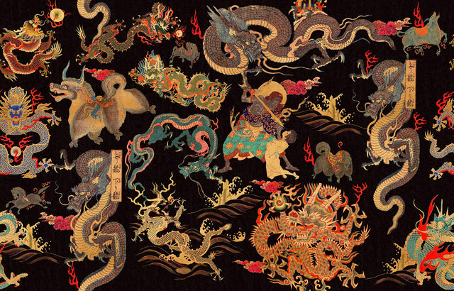 MindTheGap DRAGONS OF TIBET THE GENTLEMEN'S CORNER Wallpaper