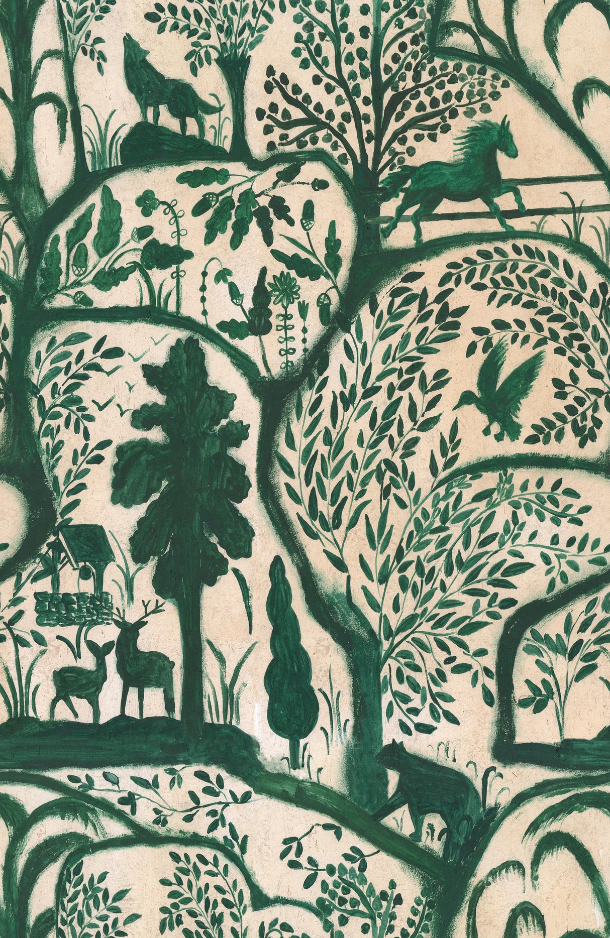 MindTheGap THE ENCHANTED WOODLAND Green TRANSYLVANIAN ROOTS Wallpaper
