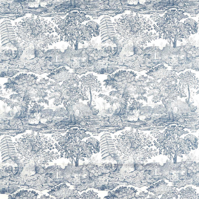 Sanderson Highgrove Toile Tetbury Blue Fabric