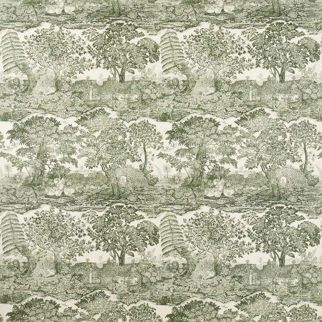 Sanderson Highgrove Toile Yew Green Fabric