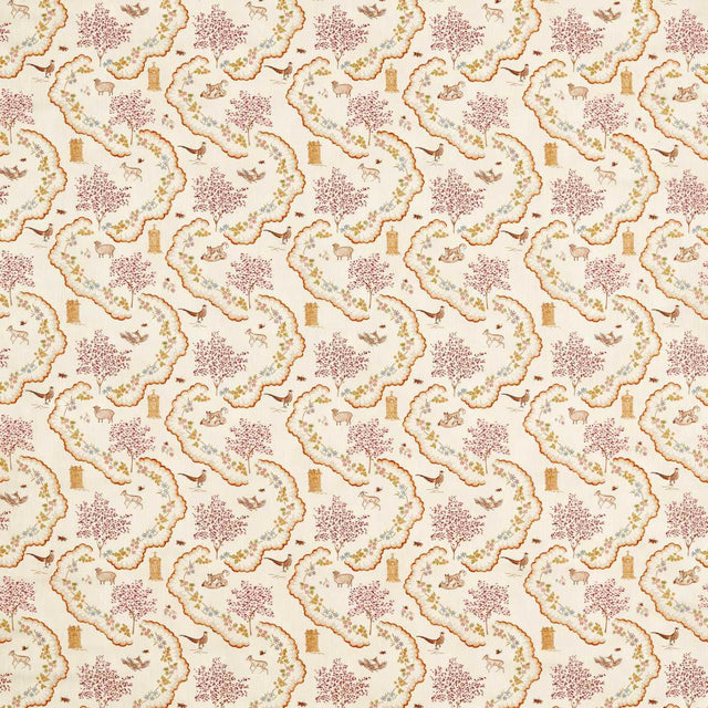 Sanderson Wildflower Meadow Maple Fabric