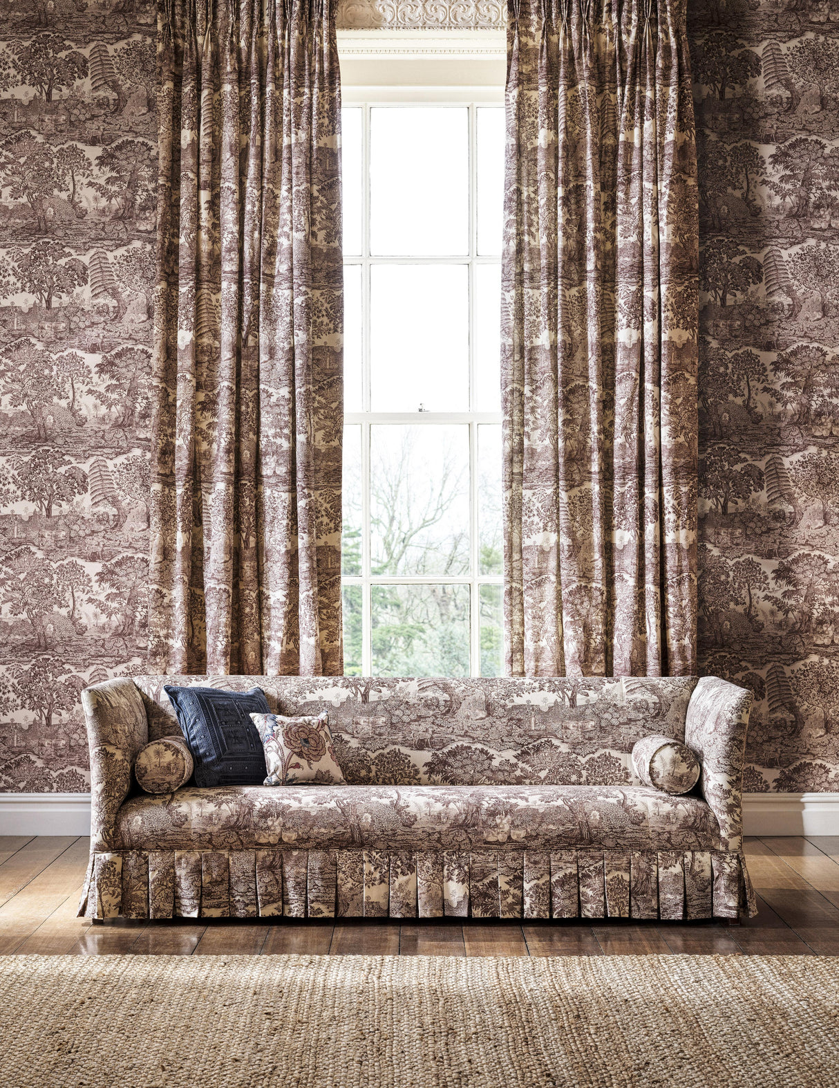 Sanderson Highgrove Toile Gritstone Fabric