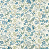 Sanderson Salisbury Jacobean Tetbury Blue Fabric
