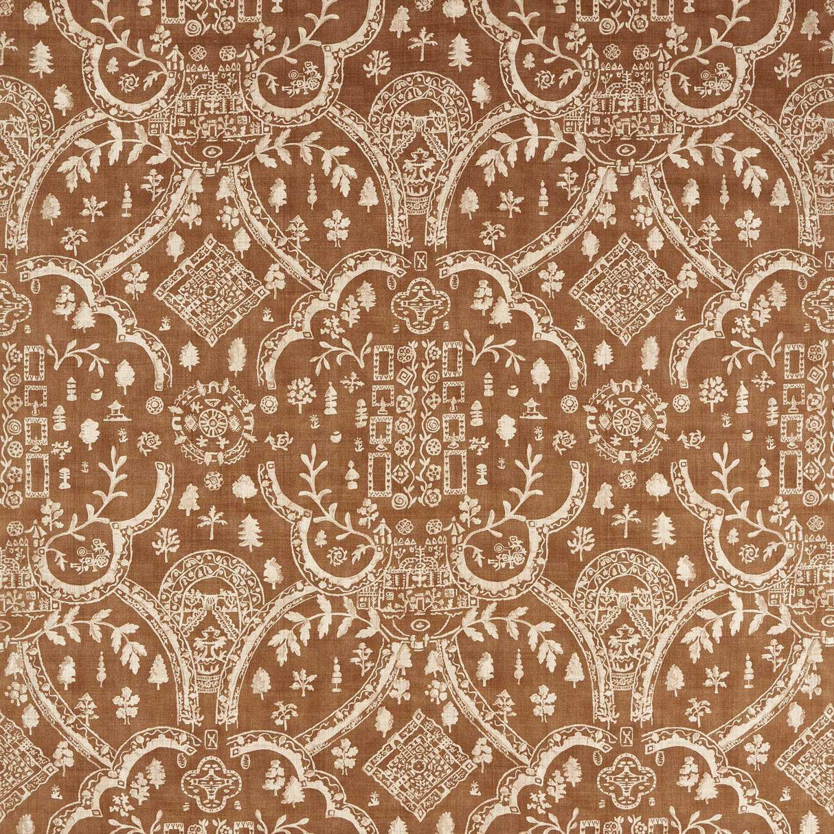 Sanderson Topiary View Muntjac Fabric